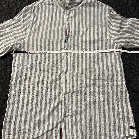 Joe's Jeans Men's Shirt XL Short Sleeve Striped Button Down with Pocket - Picture 4 of 7